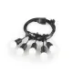 Ghirlanda Ideal Lux Fiesta Sp5 Nero E27, Negru, 159836, Italia