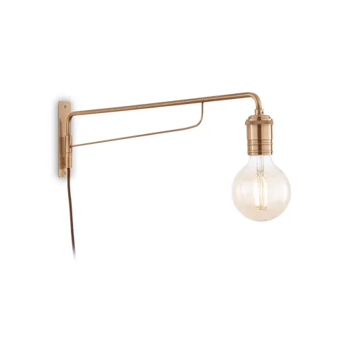 Aplica Ideal Lux Triumph Ap1 Ottone Antico E27, Auriu, 160214, Italia