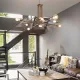 Suspensie Ideal Lux Triumph Sp8 Ottone Antico E27, Auriu, 160269, Italia