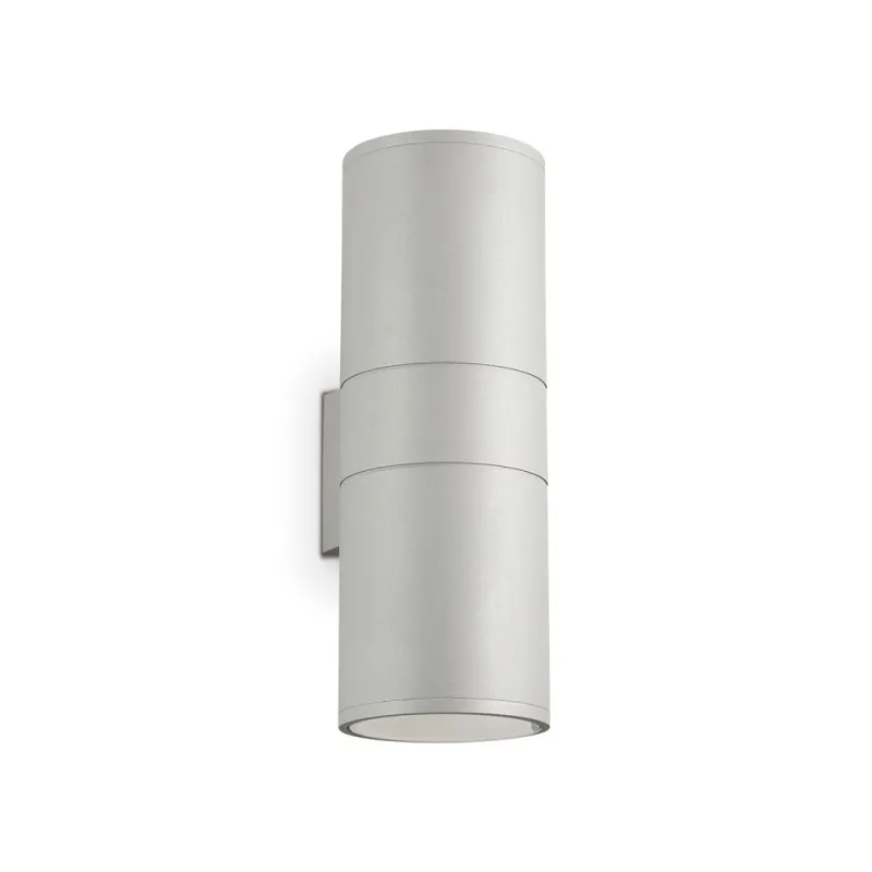 Aplica Exterior Ideal Lux Gun Ap2 Big Grigio E27, Gri, 163604, Italia