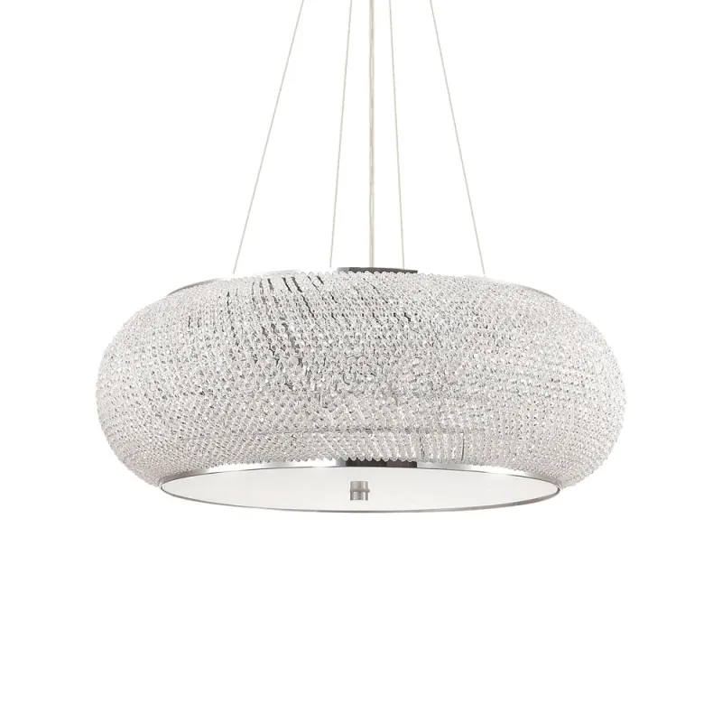 Suspensie Ideal Lux Pasha' Sp14 Cromo E14, Crom, 164977, Italia