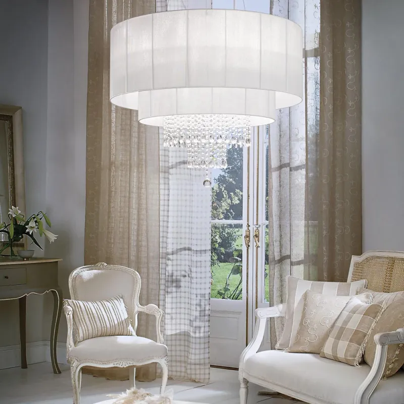 Suspensie Ideal Lux Opera Sp10  E27, Alb, 165011, Italia