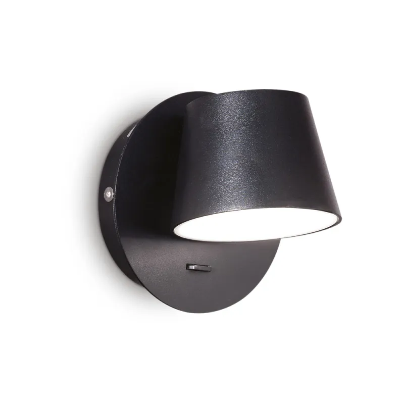 Aplica Ideal Lux Gim Ap Nero Led, Negru, 167121, Italia