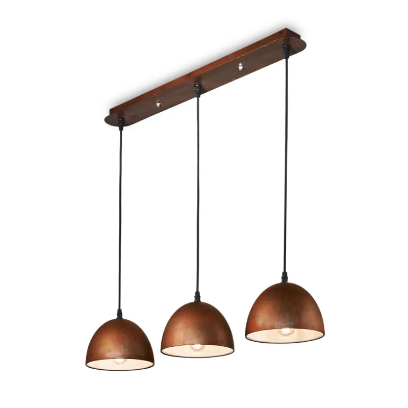 Suspensie Ideal Lux Folk Sp3 Rame E27, Negru, 174235, Italia