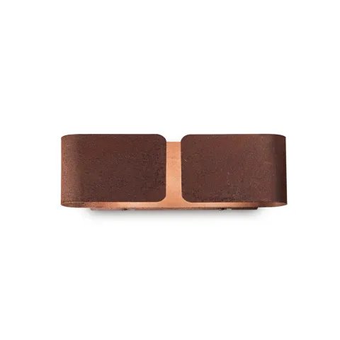 Aplica Ideal Lux Clip Ap2 Small Corten E27, Corten, 187365, Italia