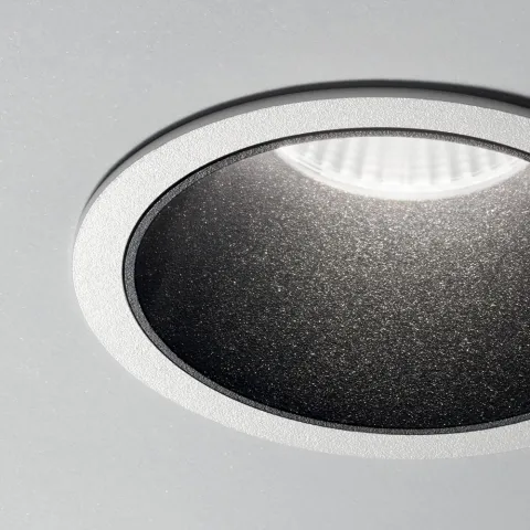 Downlight Incastrat Ideal Lux Game Round Wh Bk 3000K Led, Alb, 192277, Italia