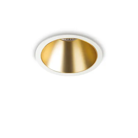 Downlight Incastrat Ideal Lux Game Round Wh Gd 3000K Led, Alb, 192307, Italia