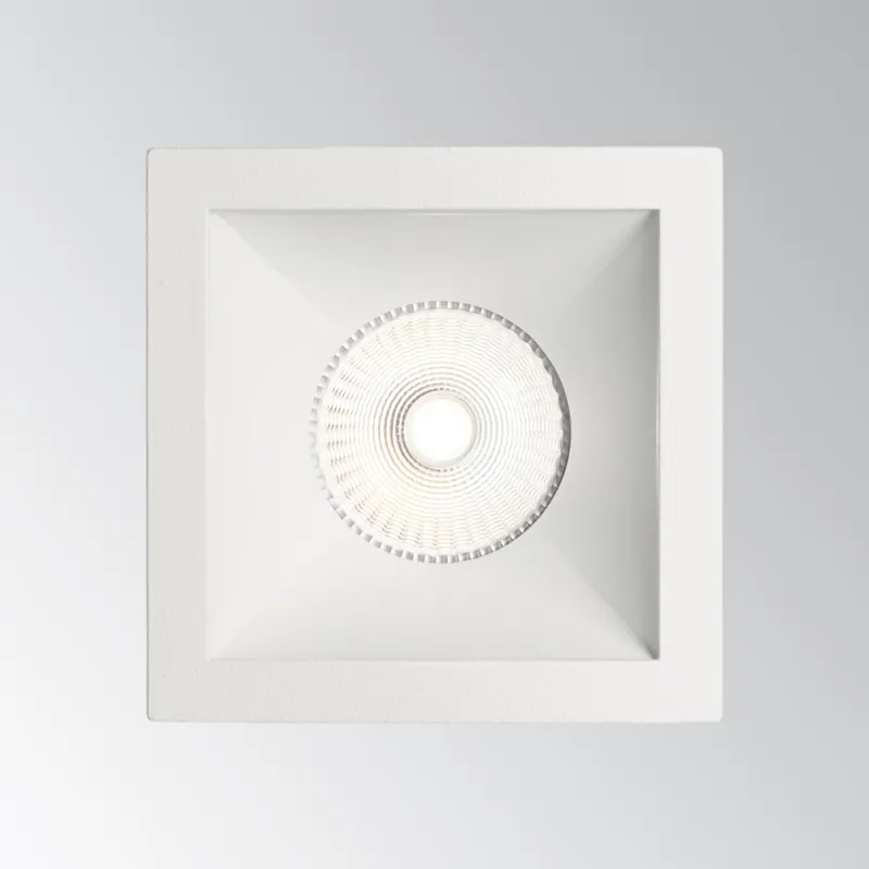 Downlight Incastrat Ideal Lux Game Square Wh Wh Led, Alb, 192376, Italia
