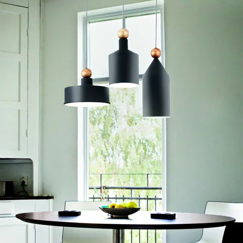 Suspensie Ideal Lux Triade Sp3 E27, Gri, 194677, Italia