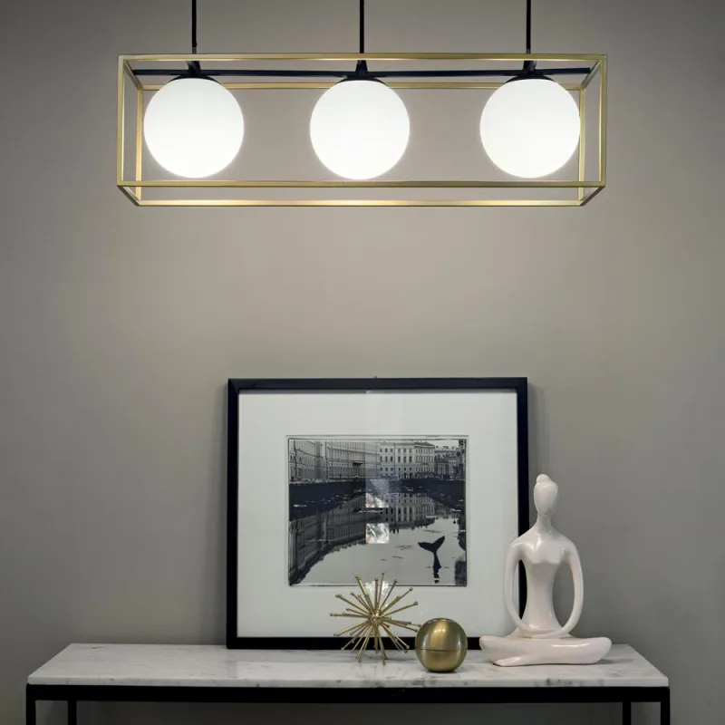 Suspensie Ideal Lux Lingotto Sp3 E14, Bronz, 198125, Italia