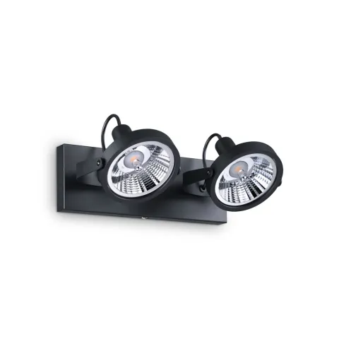 Downlight Special Ideal Lux Glim Pl2 Nero Gu10, Negru, 200248, Italia