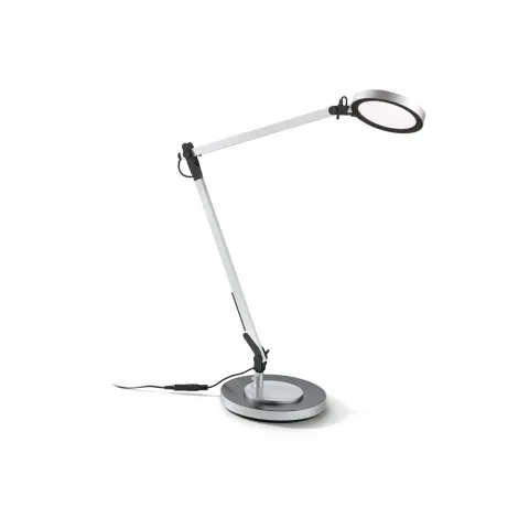 Lampa De Birou Ideal Lux Futura Tl Alluminio Led, Argintiu, 204895, Italia