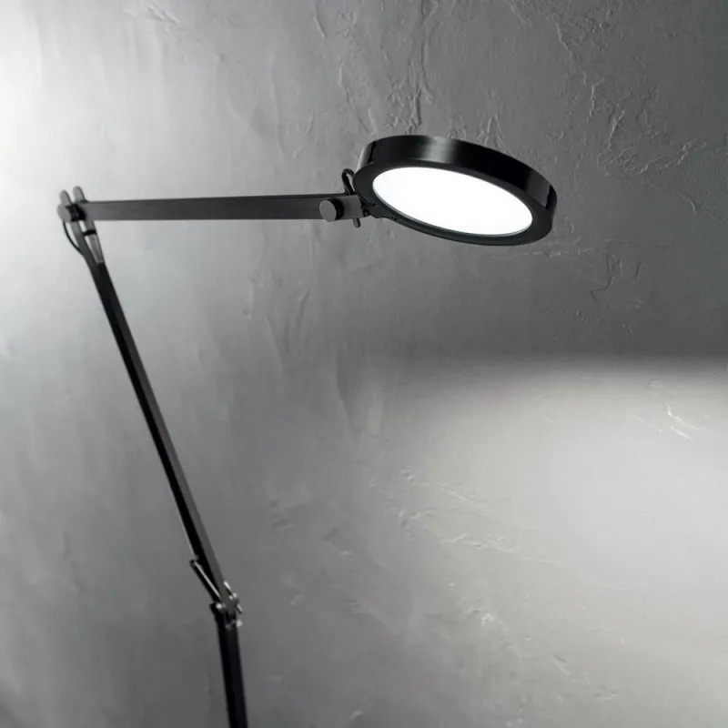 Lampadar Ideal Lux Futura Pt Nero Led, Negru, 204949, Italia