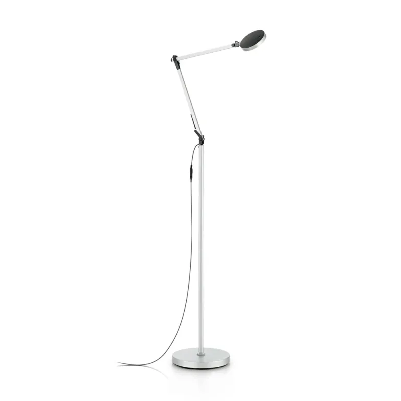 Lampadar Ideal Lux Futura Pt Alluminio Led, Argintiu, 204956, Italia