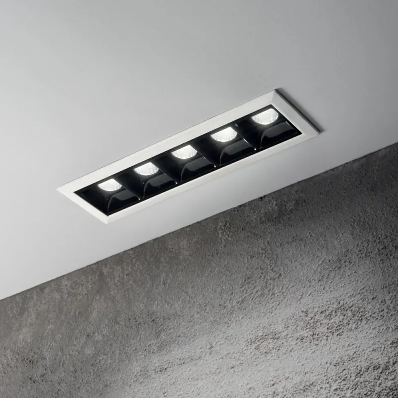 Downlight Incastrata Ideal Lux Lika 12,5W 3000K Trim Led, Alb, 206219, Italia
