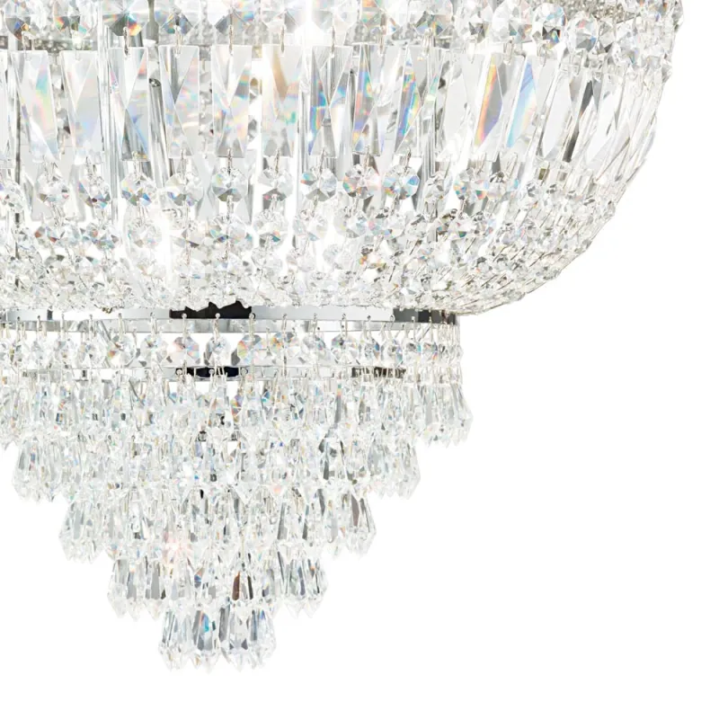 Lustra Plafon Ideal Lux Dubai Pl3 Cromo E14, Crom, 207162, Italia