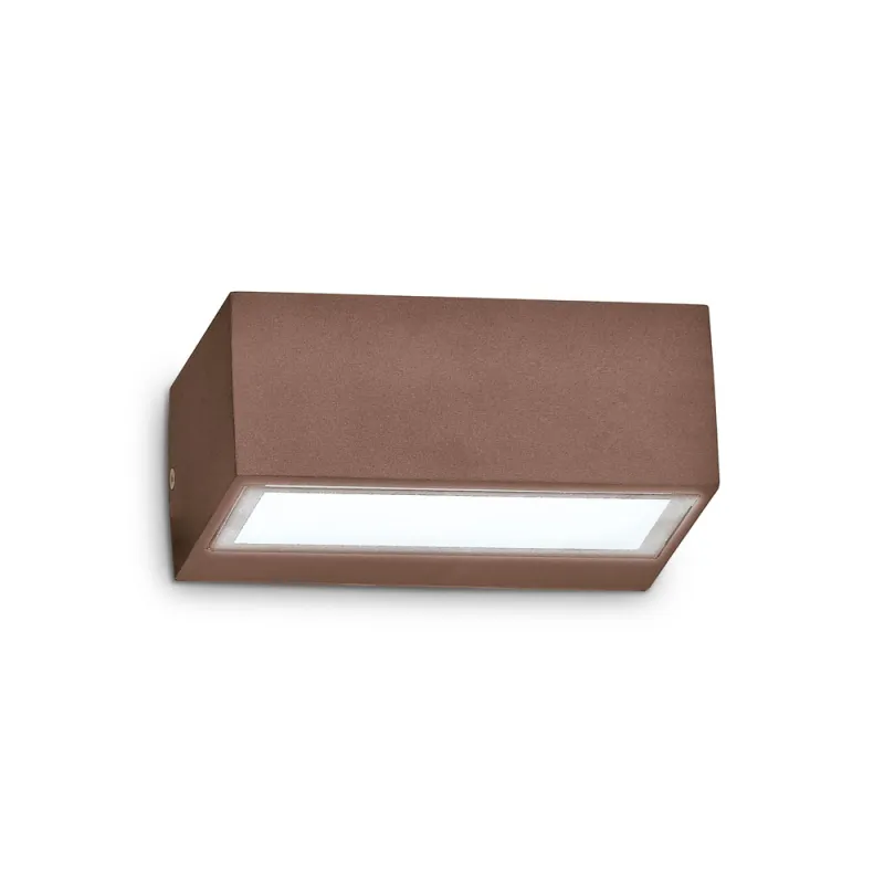Aplica Exterior Ideal Lux Twin Ap1 Big Coffee G9, Cafeniu, 213330, Italia