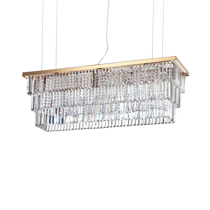 Candelabru Ideal Lux Martinez Sp8 Oro E14, Auriu, 213583, Italia
