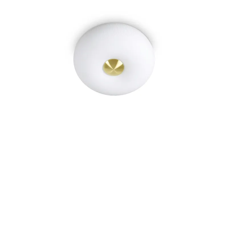 Plafoniera Ideal Lux Arizona Pl2 Gx53, Auriu, 214498, Italia