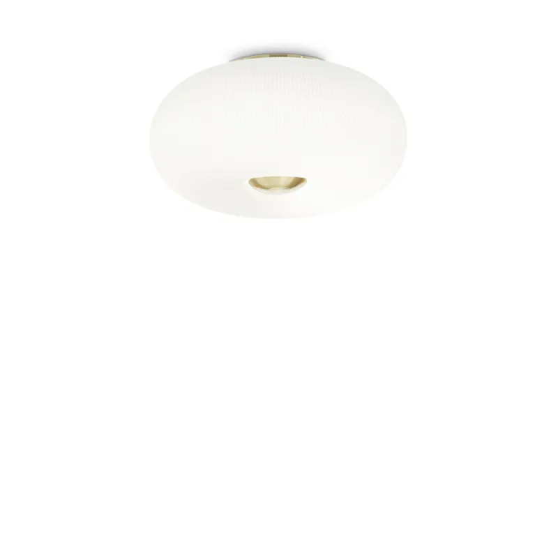 Plafoniera Ideal Lux Arizona Pl3 Gx53, Auriu, 214504, Italia