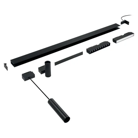 Sina Magnetica Downlight Ideal Lux Arca Profile 3000 Mm Surface , Negru, 222752, Italia