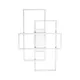 Lustra Plafon Ideal Lux Frame Pl Rettangolo Bianco Led, Alb, 230726, Italia