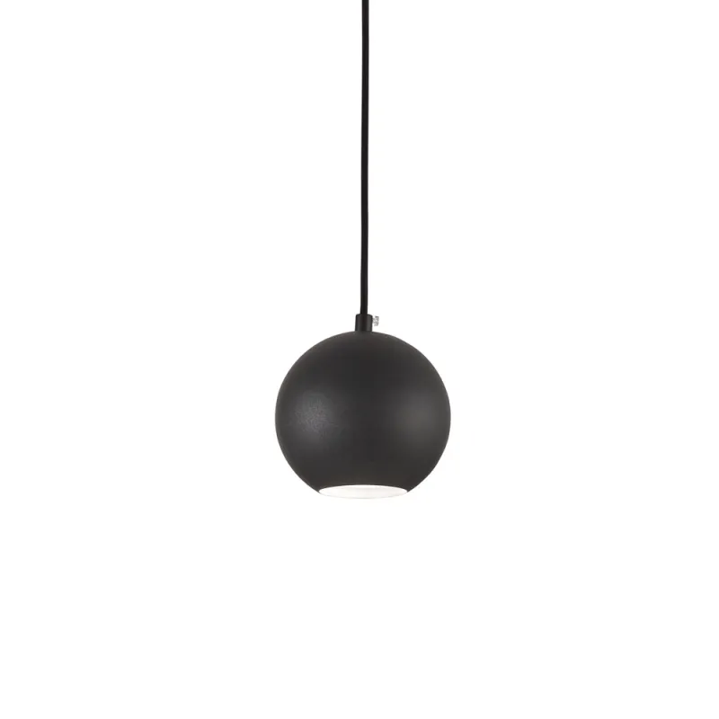 Pendul Ideal Lux Mr Jack Sp1 Small Nero Gu10  , Negru, 231259, Italia