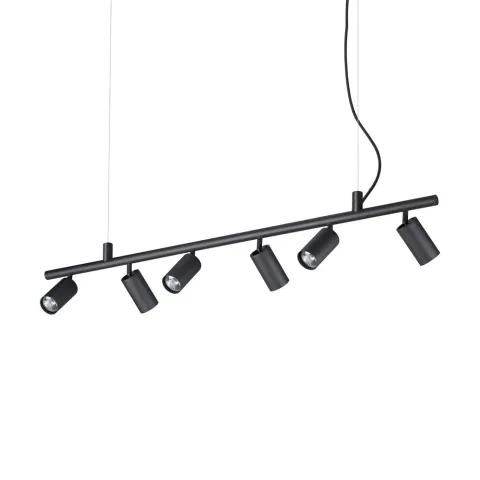 Suspensie Ideal Lux Dynamite Sp6 Nero Gu10, Nero, 231396, Italia