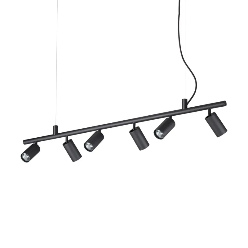 Suspensie Ideal Lux Dynamite Sp6 Nero Gu10, Nero, 231396, Italia
