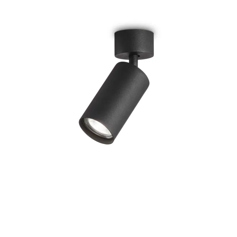 Downlight Aplicat Ideal Lux Dynamite Pl1 Nero Gu10, Negru, 231471, Italia