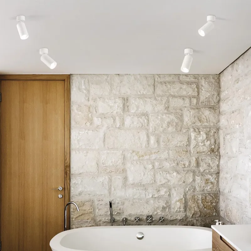 Downlight Aplicat Ideal Lux Dynamite Pl1 Bianco Gu10, Alb, 231495, Italia