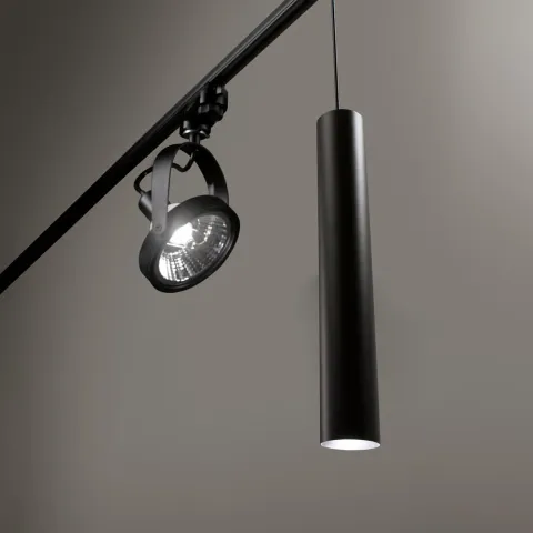 Pendul Sina 3 Faze Ideal Lux Look Track Nero Gu10 , Negru, 231631, Italia