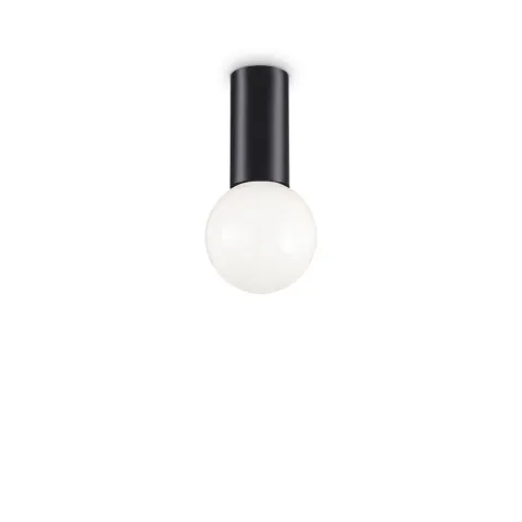 Plafoniera Ideal Lux Petit Pl1 Nero E27, Negru, 232980, Italia