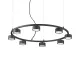 Suspensie Ideal Lux Minor Round Sp8 Gx53 , Negru, 235547, Italia