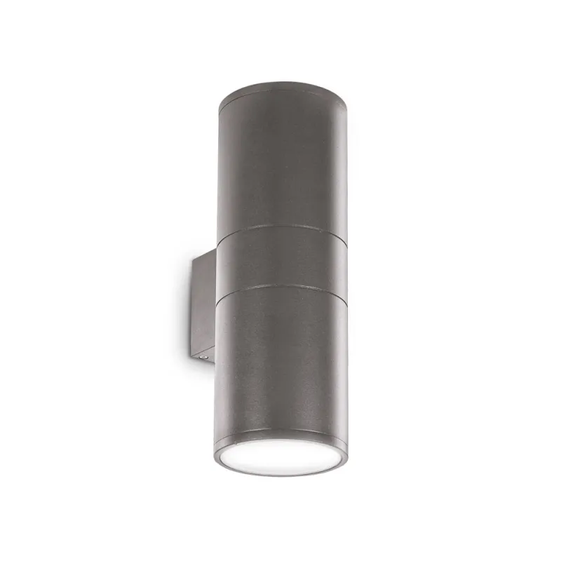 Aplica Exterior Ideal Lux Gun Ap2 Big Antracite E27, Antracit, 236858, Italia