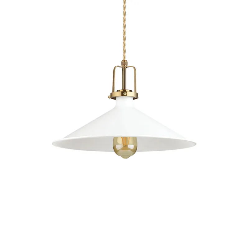 Pendul Ideal Lux Eris-4 Sp1 Bianco E27, Auriu, 238210, Italia