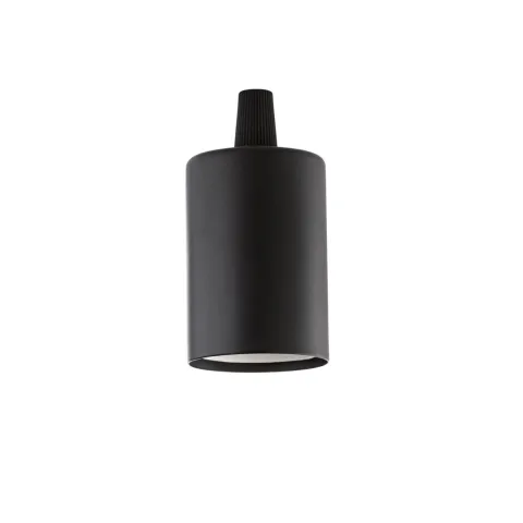 Pendul fara Cablu Ideal Lux Portalampada E27 Liscio Nero E27, Negru, 242576, Italia