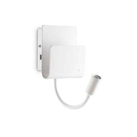 Aplica Ideal Lux Probe Ap2 Bianco Led, Alb, 243160, Italia