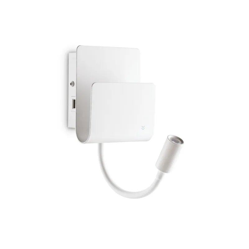 Aplica Ideal Lux Probe Ap2 Bianco Led, Alb, 243160, Italia