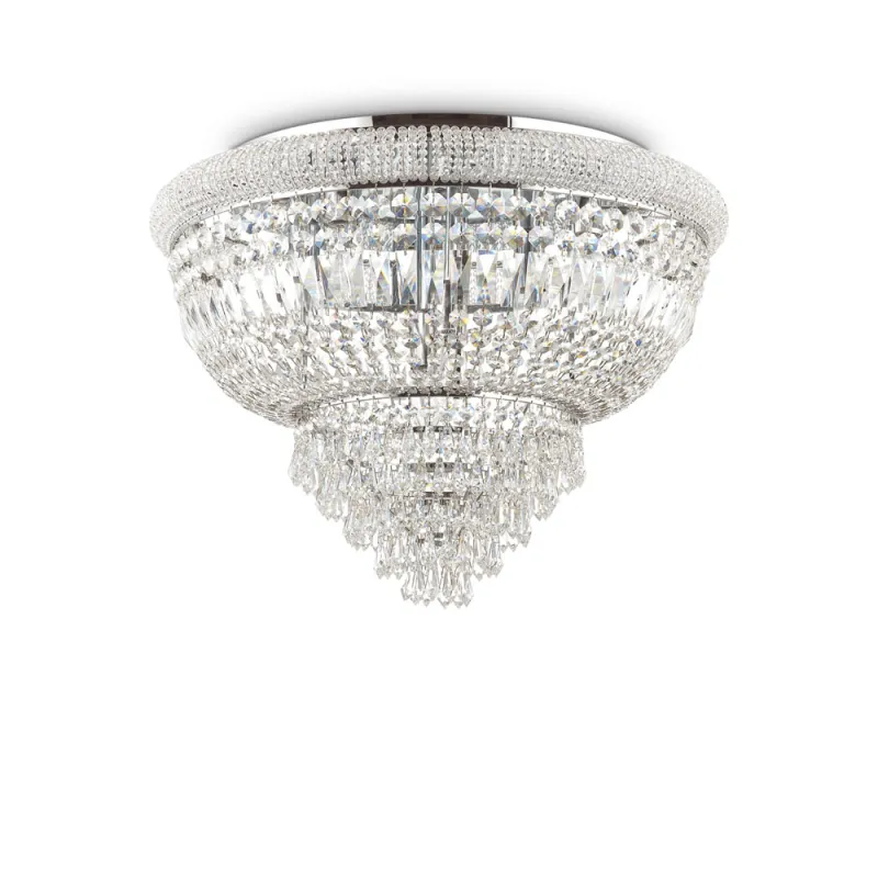 Candelabru Ideal Lux Dubai Pl24 Cromo E14, Crom, 243566, Italia