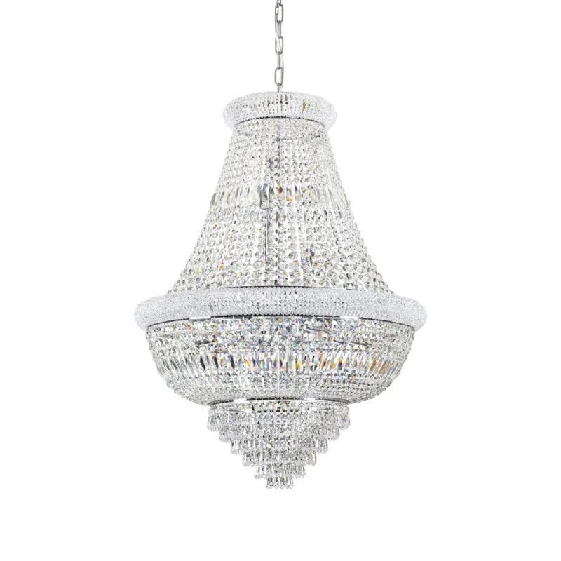 Candelabru Ideal Lux Dubai Sp24 Cromo E14, Crom, 243597, Italia