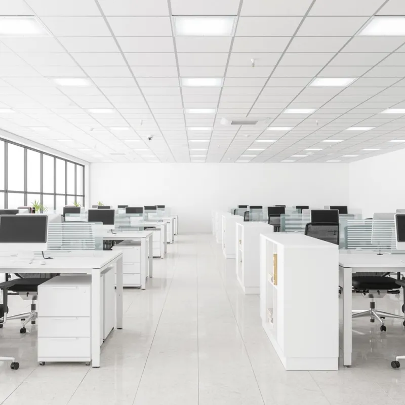 Plafoniera Tehnica Ideal Lux Led Panel Fi 4000K Cri90 LED, Alb, 244181, Italia