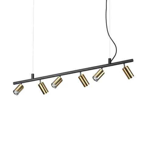Suspensie Ideal Lux Dynamite Sp6 Ottone Satinato Gu10, , 244648, Italia