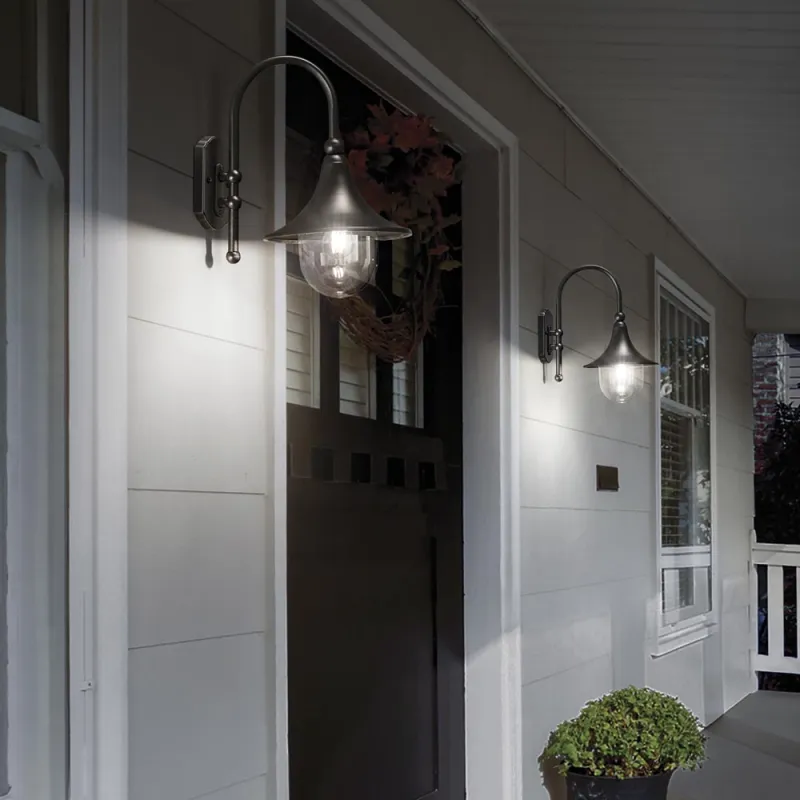 Aplica Exterior Ideal Lux Cima Ap1 Antracite E27, Antracit, 246819, Italia