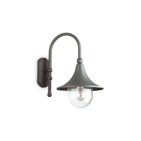 Aplica Exterior Ideal Lux Cima Ap1 Antracite E27, Antracit, 246819, Italia
