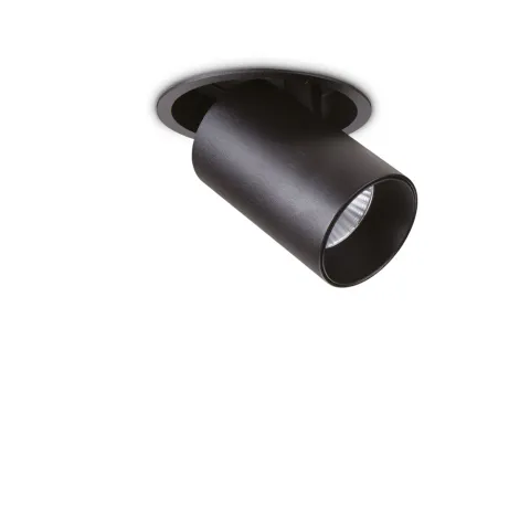 Downlight Incastrat Ideal Lux Nova 12W 3000K Bk Led, Negru, 248189, Italia