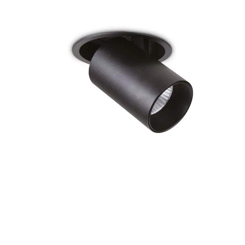 Downlight Incastrat Ideal Lux Nova 12W 3000K Bk Led, Negru, 248189, Italia