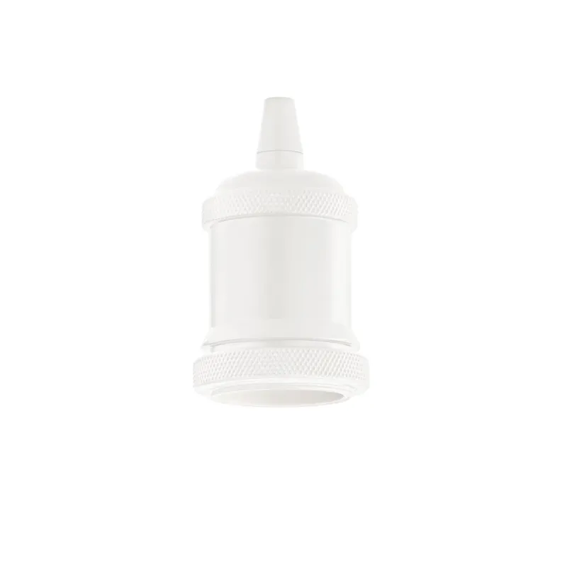 Pendul fara Cablu Ideal Lux Portalampada E27 Ghiera Bianco E27, Alb, 249186, Italia