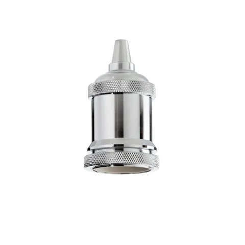 Pendul fara Cablu Ideal Lux Portalampada E27 Ghiera Cromo E27, Crom, 249193, Italia