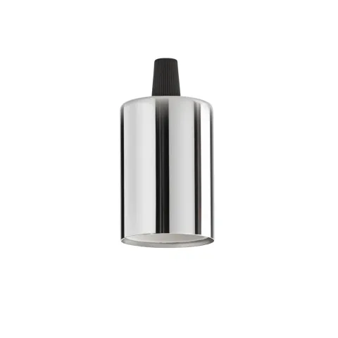 Pendul fara Cablu Ideal Lux Portalampada E27 Liscio Cromo E27, Crom, 249230, Italia